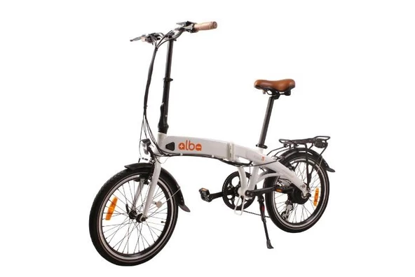 Alba Fold 2 Std Elektrikli Katlanır Bisiklet LED Gösterge, 7.8Ah Batarya Beyaz E-Bike - 3