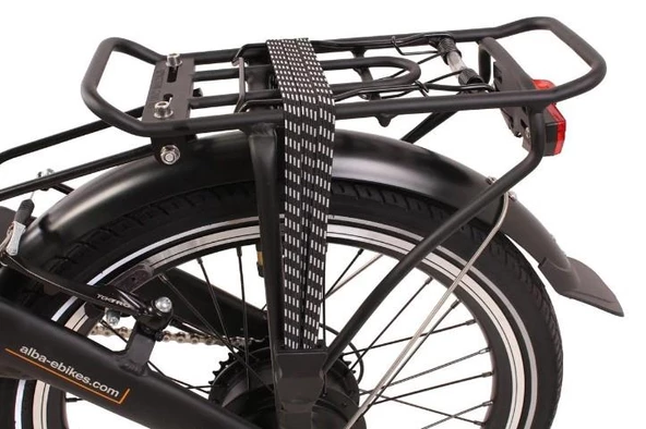 Alba Fold 2 Std Elektrikli Katlanır Bisiklet LED Gösterge, 7.8Ah Batarya Beyaz E-Bike - 5
