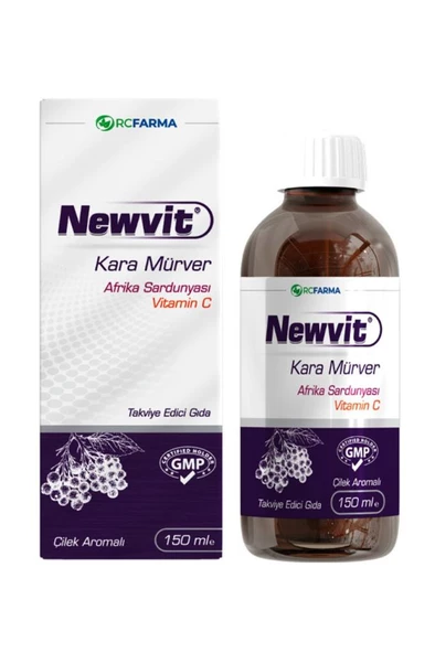 Newvit Kara Mürver & Afrika Sardunyası Içeren Takviye Edici Gıda 150 ml ürün görseli 1