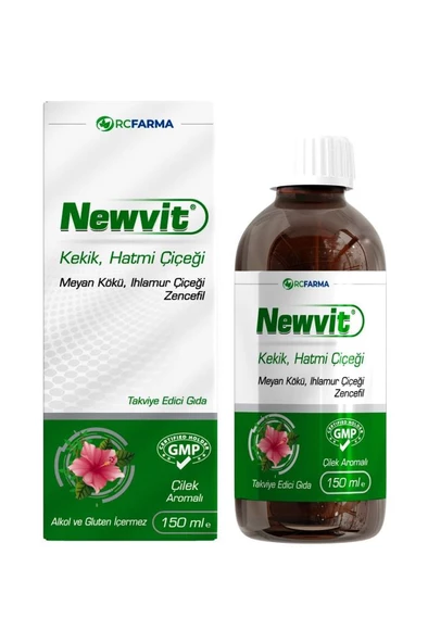 Newvit Kekik Hatmi Şurup 150 ml Çilek Aromalı ürün görseli 1