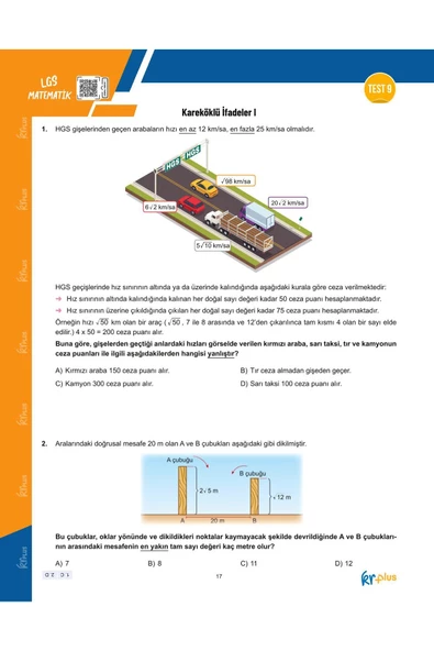 KR Plus LGS Relaks Matematik Soru Fasikülü - 2