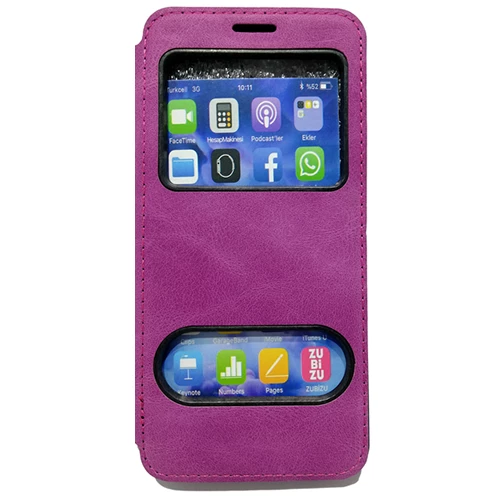 Huawei Mate 10 Pro Pencereli Kapaklı Magnum Kılıf - Resim 5