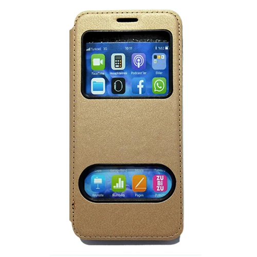 Huawei Mate 10 Pro Pencereli Kapaklı Magnum Kılıf - Resim 2