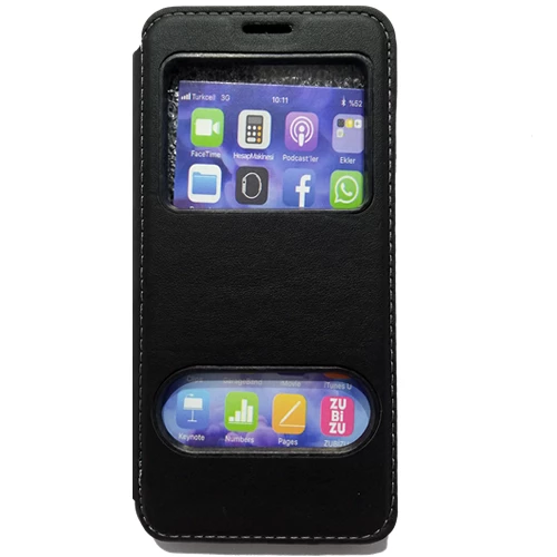 Huawei Mate 10 Pro Pencereli Kapaklı Magnum Kılıf - Resim 7