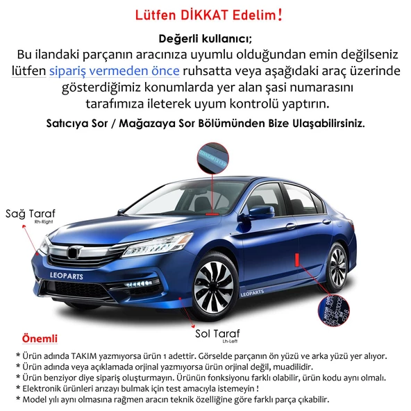 LEOPARTS Audi A3 Sedan Stop Lambası İç Sağ (Ledli) 2017-2020 8V5945095D - 2