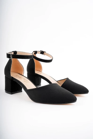 Muggo W0708 Garantili Kadın Klasik Günlük Tarz Şık ve Rahat Topuklu Ayakkabı - 12