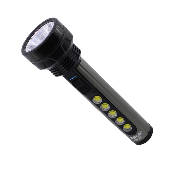 El Feneri Şarjlı Led Işıldak Kamp Lambası Gece Aydınlatma 5 W Beyaz Işık - Resim 4