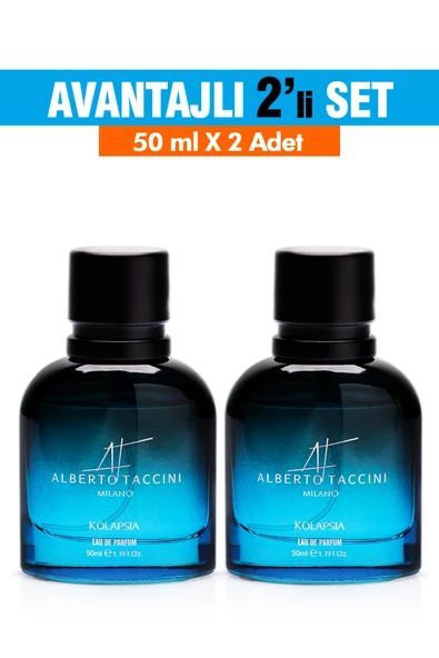 2'Li Set Alberto Taccini Kolapsia Men Perfume 50 ml