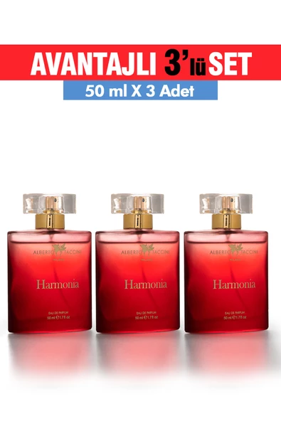 3'Lü Set Alberto Taccini  Harmonia Kadın Parfümü  50 ml - 2