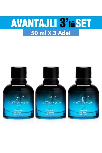 3'Lü Set Alberto Taccini  Kolapsia Erkek Parfüm 50 ml - 2