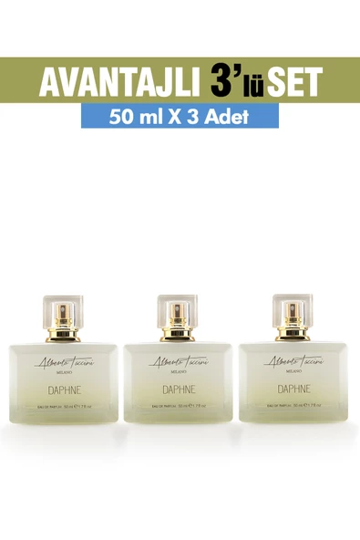 3'Lü Set Alberto Taccini Daphne Kadın Parfümü 50 ml