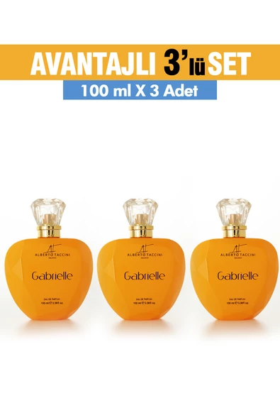 3'Lü Set Alberto Taccini GABRIELLE Kadın Parfümü -100 ml