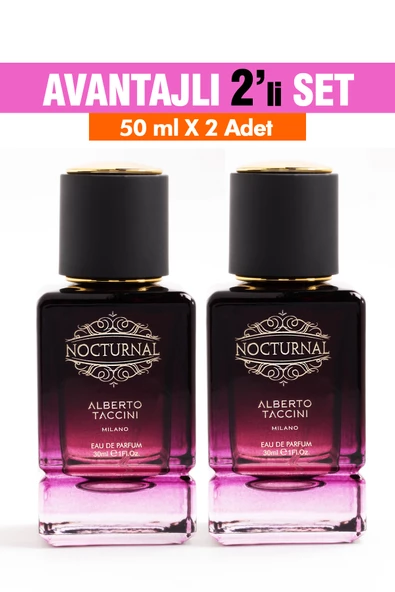 2'Li Set Alberto Taccini Nocturnal Kadın Parfüm 30 ml