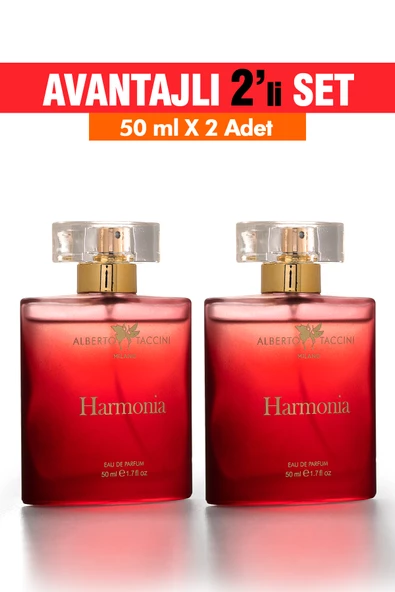 2'Li Set Alberto Taccini Harmonia Kadın Parfümü 50 ml