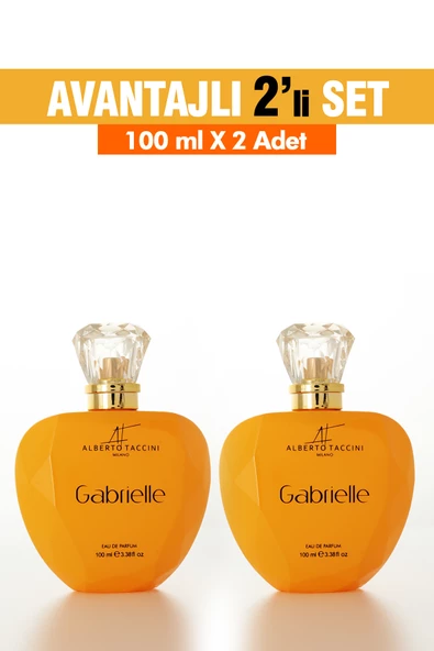 2'Li Set Alberto Taccini GABRIELLE Kadın Parfümü -100 ml