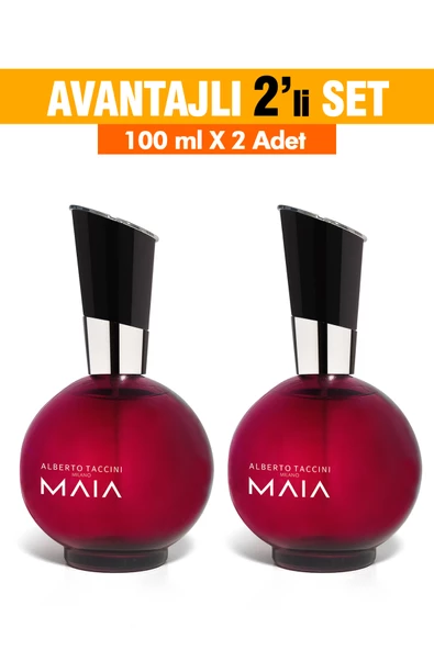 2'Li Set Alberto Taccini MAIA Kadın Parfümü -100 ml - Resim 2