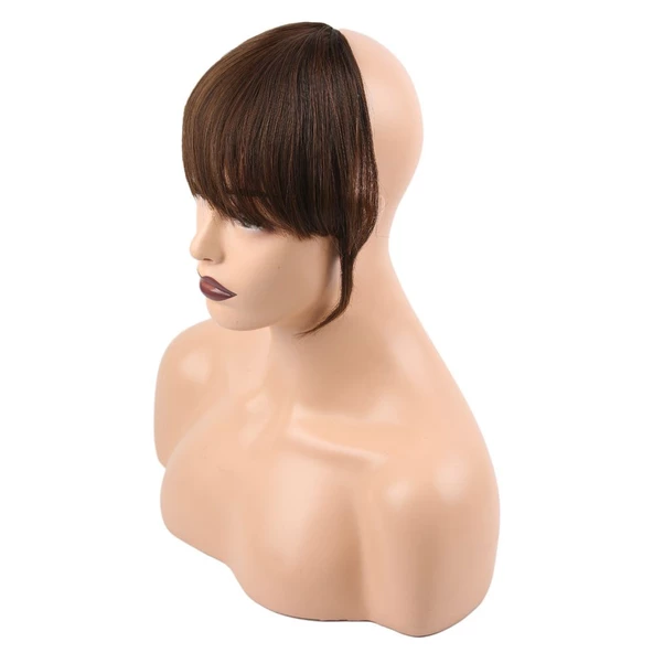 Fiber Sentetik Perçem - Kahve Karamel - Resim 2