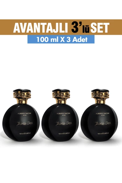 3'Lü Set Alberto Taccini Bona Dea Kadın Parfümü - 100 ml - 2