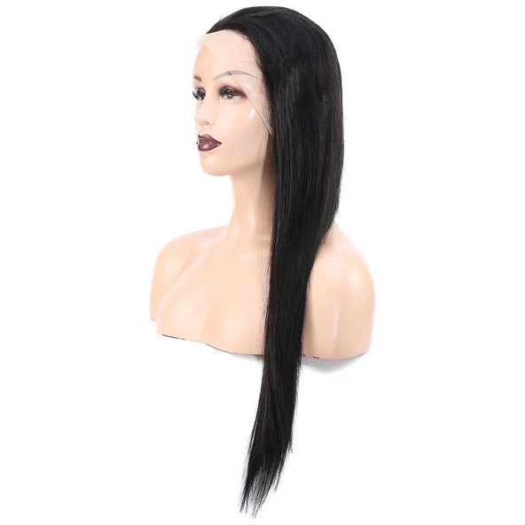 Front Lace Gerçek Tül Peruk Düz - Doğal - 65-70cm - 3