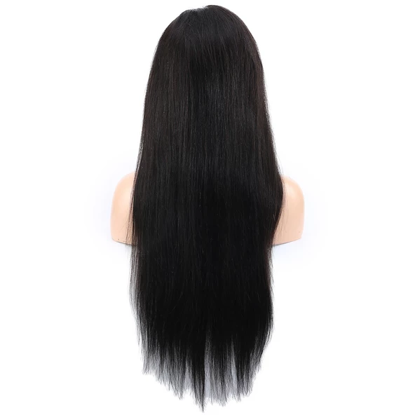 Front Lace Gerçek Tül Peruk Düz - Doğal - 70-75cm - Resim 4