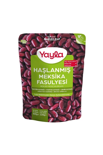 Yayla Haşlanmış Meksika Fasulyesi 400 gr x 2 Adet - 2