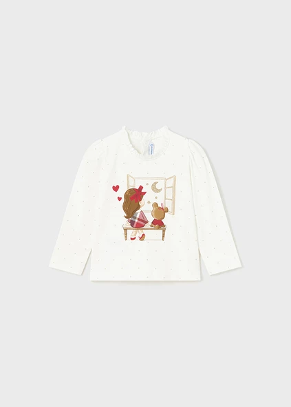 Mayoral Krem Bebek Tshirt - 2