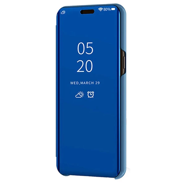 Xiaomi Mi CC9E Aynalı Kapaklı Lüx Kılıf - Resim 7