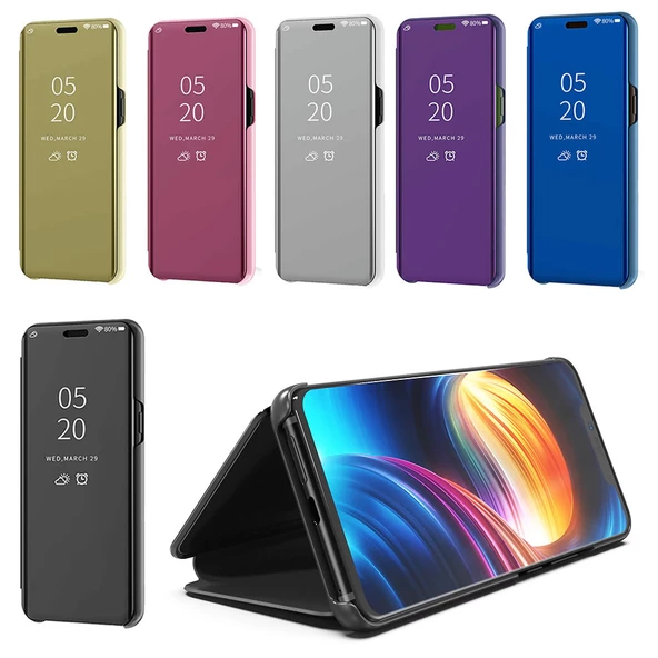 Apple Iphone XR Aynalı Kapaklı Lüx Kılıf ürün görseli 1