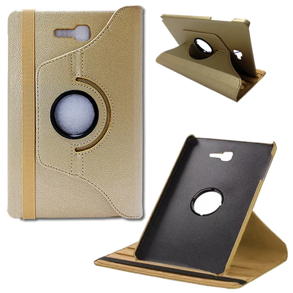 Samsung Galaxy Tab T110 7,0 inç 360 Derece Kılıf Stand - Resim 2