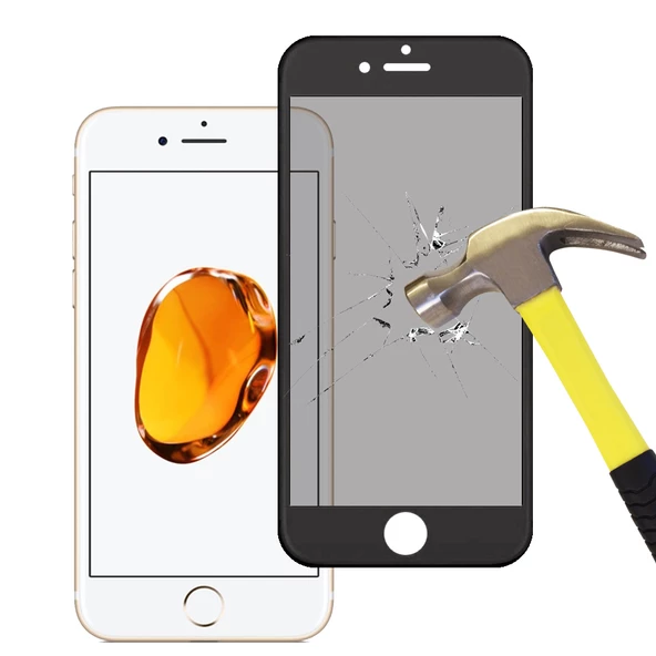 Apple Iphone 6 Plus Tam Kaplayan 3D Cam Ekran Koruyucu - 10