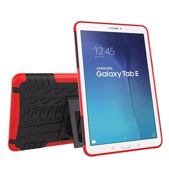 Samsung Galaxy Tab T560 9,6 İnç Standlı Tank Tablet Kılıfı Özel Zırh - Resim 4