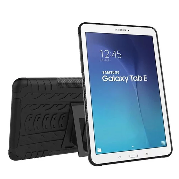 Samsung Galaxy Tab T560 9,6 İnç Standlı Tank Tablet Kılıfı Özel Zırh - Resim 2