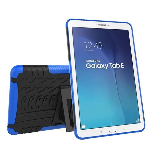 Samsung Galaxy Tab T560 9,6 İnç Standlı Tank Tablet Kılıfı Özel Zırh - Resim 3