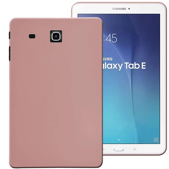 Samsung Galaxy Tab T560 Rubber Yıkanabilir Silikon Kılıf - Resim 2