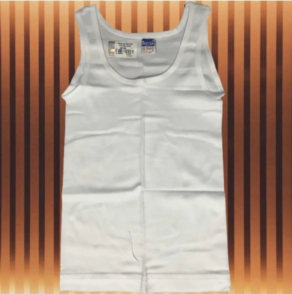 BERRAK 2519 KIZ ÇOCUK KALIN ASKILI ATLET 6 ADET  BEYAZ 8-9 Yaş ürün görseli