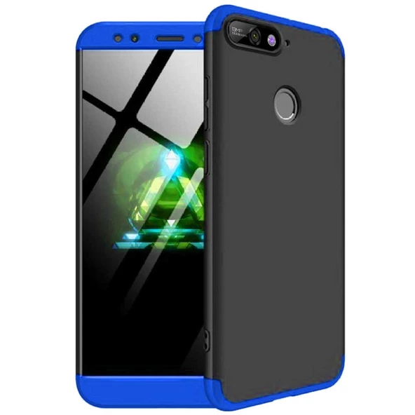 Huawei Honor 7A / Enjoy 8E / Y6 Prime 2018 GKK Kılıf 360 Derece Tam Koruma - Resim 2