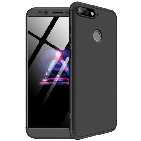 Huawei Honor 7A / Enjoy 8E / Y6 Prime 2018 GKK Kılıf 360 Derece Tam Koruma - Resim 4