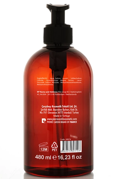 Pierre Cardin Liquid Hand Wash 480 ml – Coconut-Sıvı Sabun -Hindistan Cevizi - 2