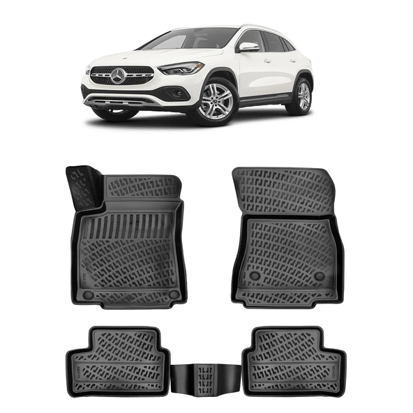 Rizline Mercedes Gla 2021+ 3D Havuzlu Paspas Siyah ürün görseli