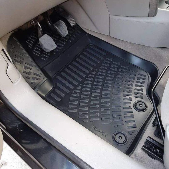 Rizline Peugeot 207 2006-2014  3D Havuzlu Paspas Siyah - 3