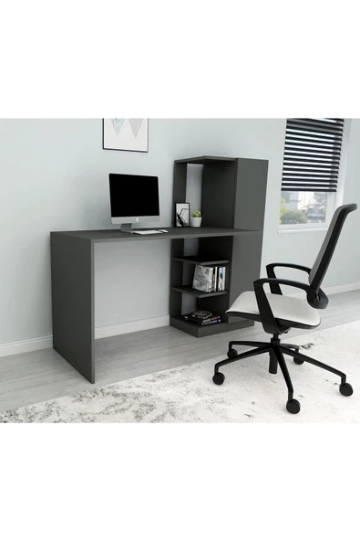 Arnetti Yağız Dolaplı Çalışma Masası Antrasit - 2