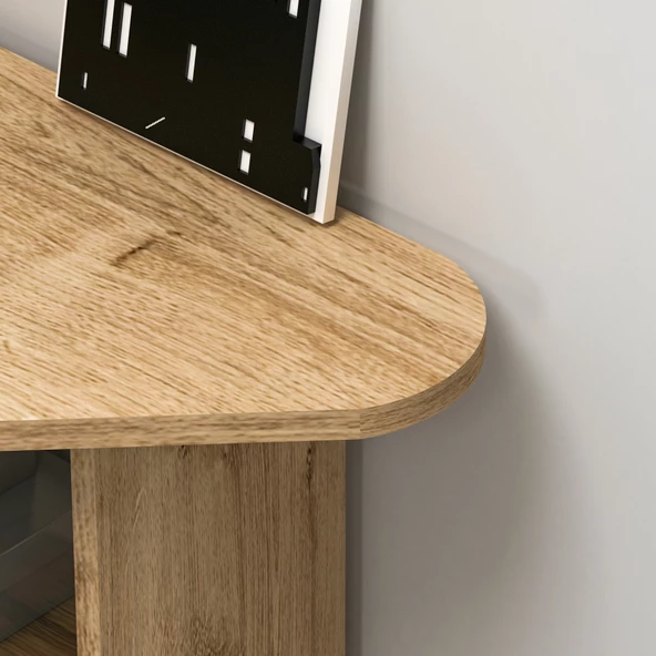 Arnetti Corner Köşe Çalışma Masası, Bilgisayar Masası Yer Kaplamaz Ofis Masası, Safirmeşe - 6