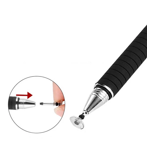 Dokunmatik Passive Stylus Kalem Tablet Telefon Bilgisayar Kalemi Yedek Ucu - 3