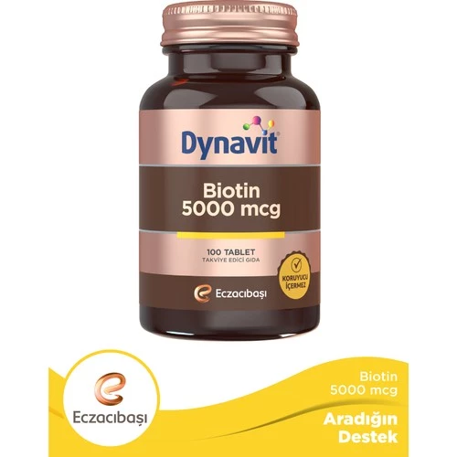 Dynavit Biotin 5000 Mcg 100 Tablet