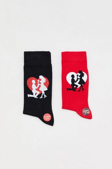 Sevgili Çorabı Dode Flora Soket Çorabı 2 li - 4