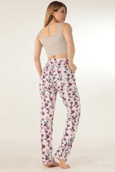 Doremi Bayan Çiçek Desenli Pijama Altı - 3