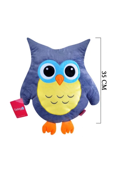 Peanelife Peluş Baykuş Yastık 35 Cm