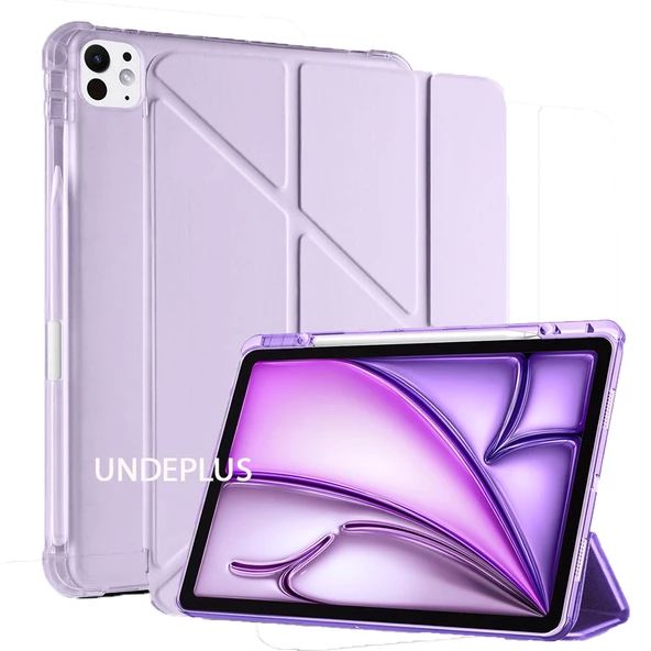 Apple iPad Pro 11 3. Nesil Kılıf Kalem Bölmeli Trifolding Case A2377 A2459 A2301 A2460 - 8