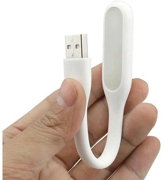 Usb Led Lamba Beyaz Renk Işık Portatif Taşınabilir Gece Lambası Masa Aydınlatma Kamp Pc - 5