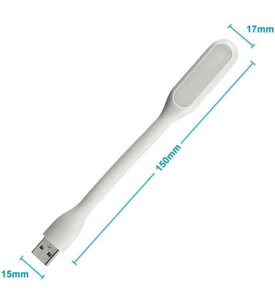Usb Led Lamba Beyaz Renk Işık Portatif Taşınabilir Gece Lambası Masa Aydınlatma Kamp Pc - 4